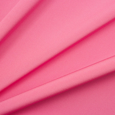 Light Bubble Gum Pink Silk Marocain Crêpe