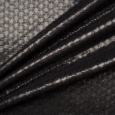 Black Laminated Wool Coating
