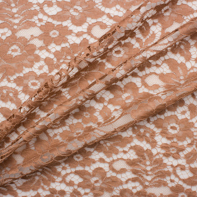 Dark Nude Corded Chantilly Lace