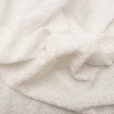 White Sequinned Tulle
