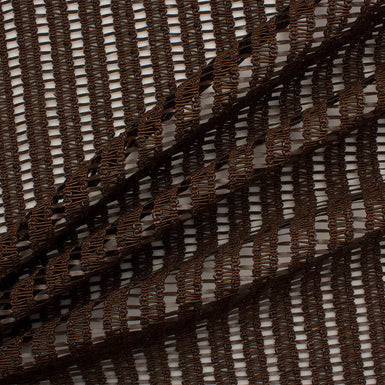 Chocolate Brown Woven Polyester