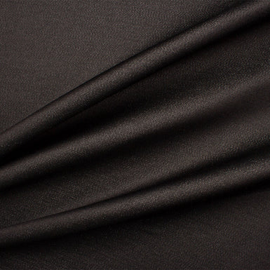 Black Metallic Wool Brocade