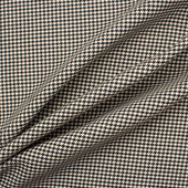 Houndstooth Wool Blend with Faux Leather Border (A 3m Piece)