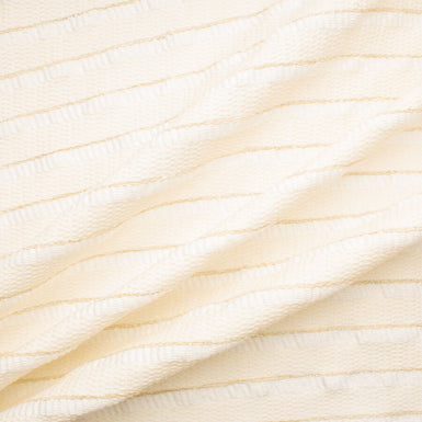 Cream/Ivory Striped Bouclé