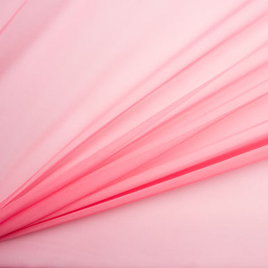 Bubble Gum Pink Silk Chiffon