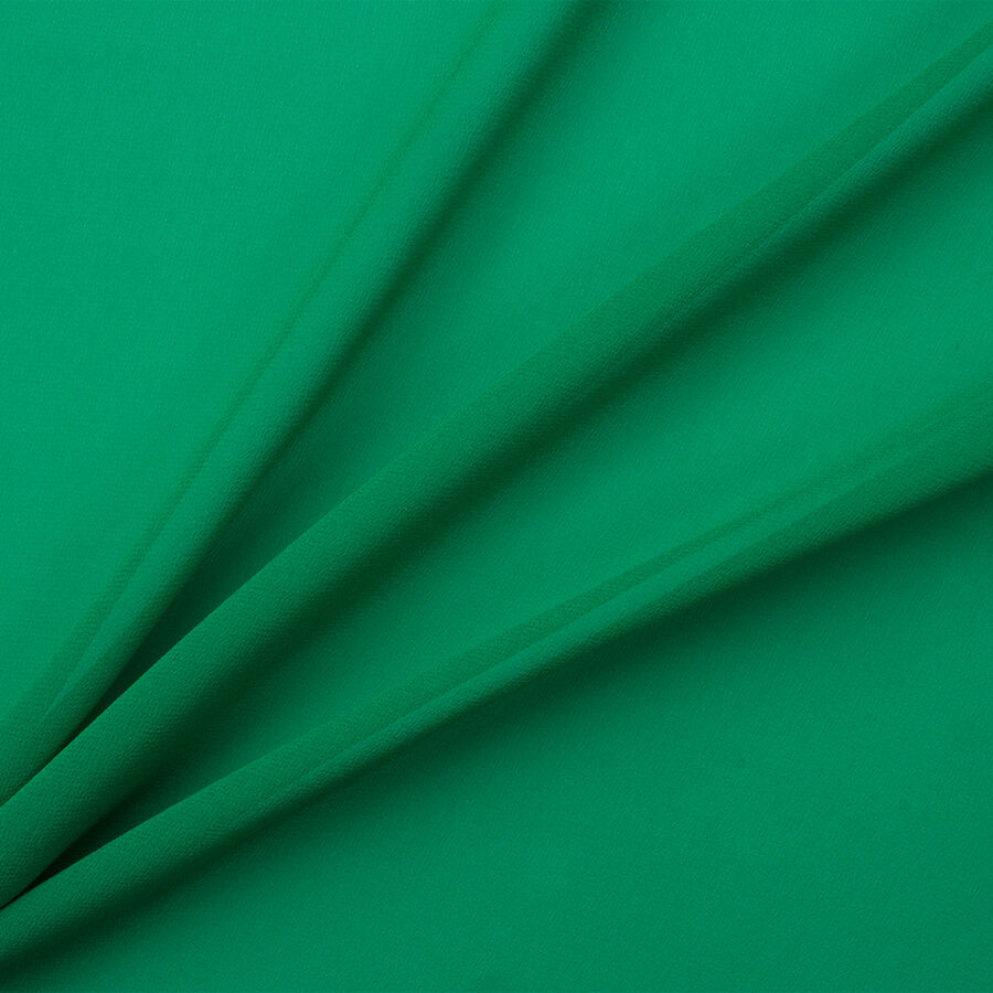 Emerald Green Silk Georgette | Pure Silk Fabric Emerald Green Silk Georgette | Pure Silk Fabric