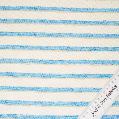 Ivory/Blue Striped Ungaro Bouclé