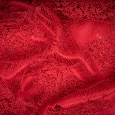 Deep Red Chantilly Lace