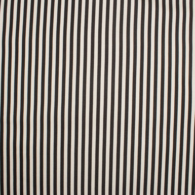 Monochrome Striped Duchess Satin