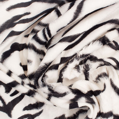 Zebra Printed Faux Fur