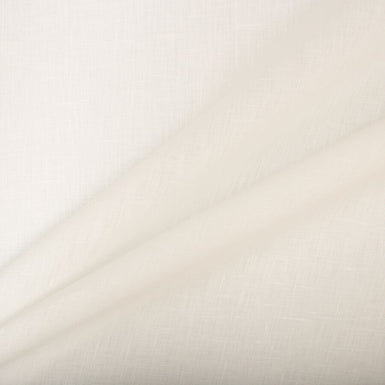 Plain Ivory Medium Weight Linen