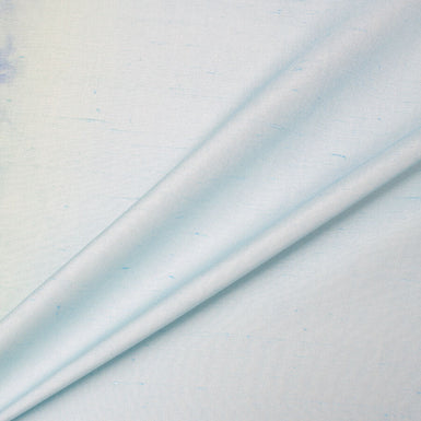 Green/Blue Ombre Tie Dye Silk Shantung