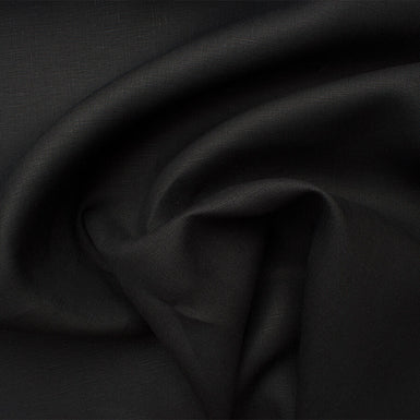 Black Medium Weight Linen