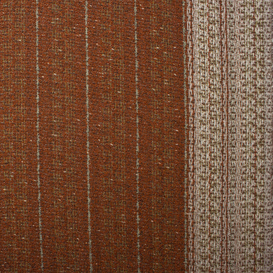 Rusty Brown Metallic Wool Bouclé