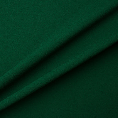 Dark Emerald Green Single Wool Crêpe