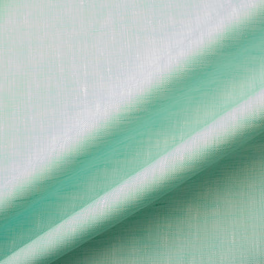 Pale Mint & White Two-Tone Handkerchief Linen