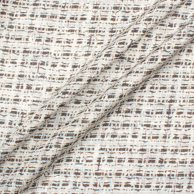Grey Bouclé Printed Pure Silk Georgette (A 1.50m Piece)