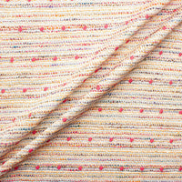 Antique Pink Spotted Metallic Multi Bouclé Fabric