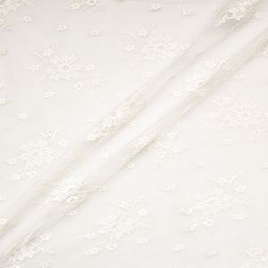 Rich Ivory Floral Chantilly Lace