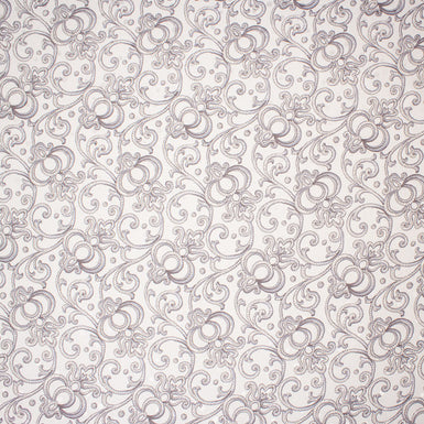 Grey & Blue Printed Silk Jacquard (A 2.40m Piece)
