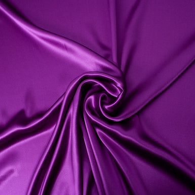 Rich Violet Pure Silk Satin