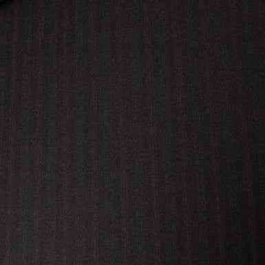 Dark Grey Heritage Pinstripe Wool Suiting