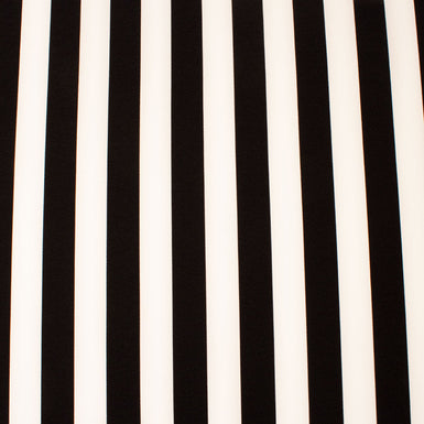 Monochrome Striped Stretch Microfibre