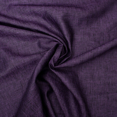 Purple & Black Two-Tone Handkerchief Linen