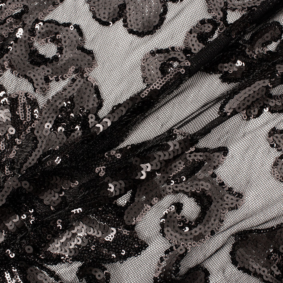 Ivory Sequinned Tulle Glint