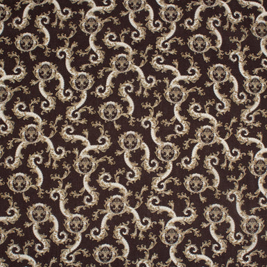 Fleur de Lis Printed Grenache Cotton Tana Lawn (A 2.50m Piece)