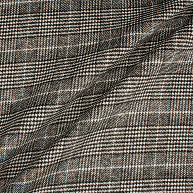Double Faced Check & Dogtooth Poly Blend