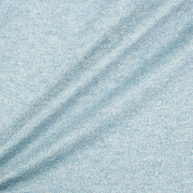 Sky Blue Metallic Jersey Knit