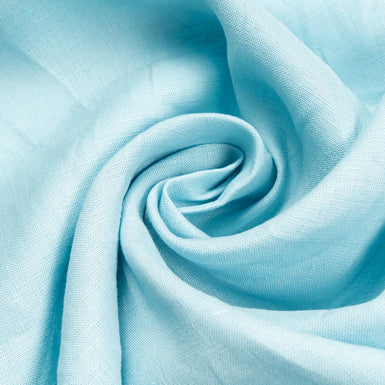 Soft Baby Blue Medium Weight Pure Linen