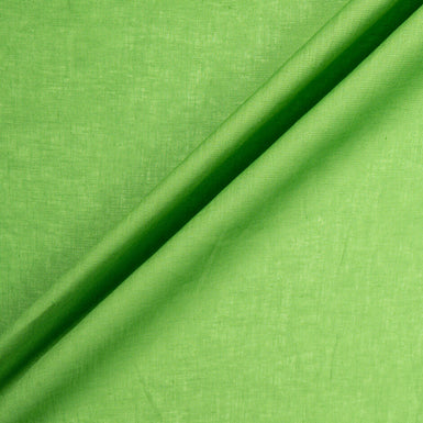 Grass Green Plain Pure Linen