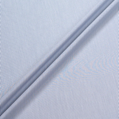 French Blue Striped Superfine Pure Cotton