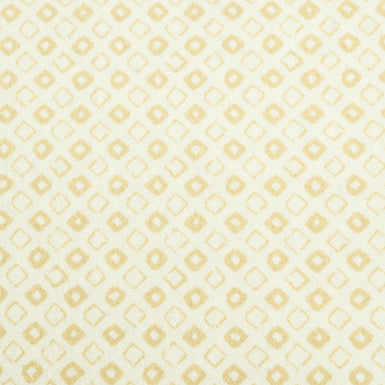 Yellow Diamond Printed Ivory Pure Cashmere