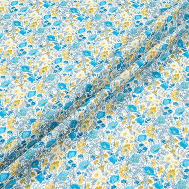 Yellow & Blue 'Florence May' Liberty Cotton Tana Lawn