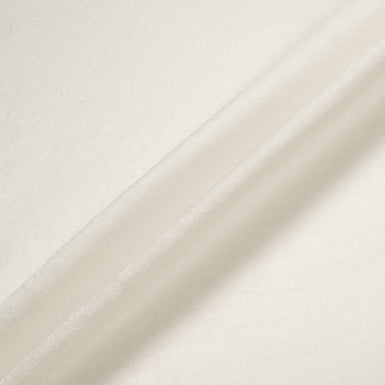 Ivory Pure Silk Double Organza Spot Jacquard