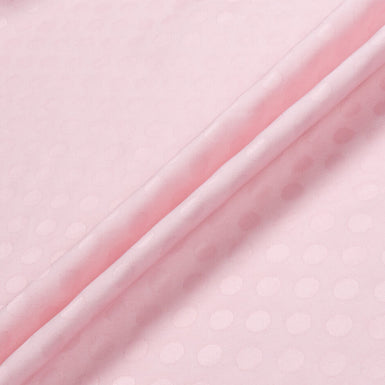 Baby Pink Spot Jacquard Microfibre
