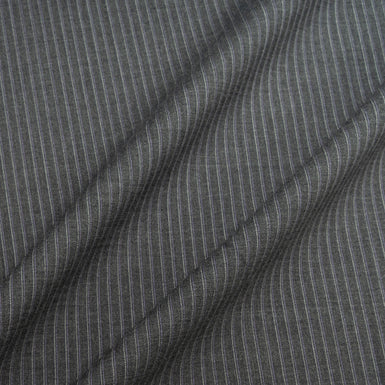 Grey Pinstriped 'Super 150s' Pure Wool