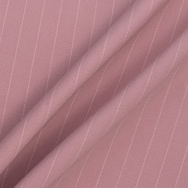 Dusty Pink Pinstriped Pure Wool