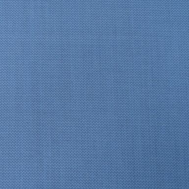 Deep Sky Blue Herringbone Super 130s Pure Tropical Wool