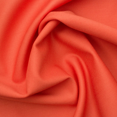 Salmon Pink Stretch Wool Gaberdine (A 1.20m Piece)