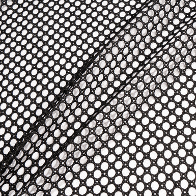 Black 'Fish-Net' Style Guipure Lace (A 2.45m Piece)