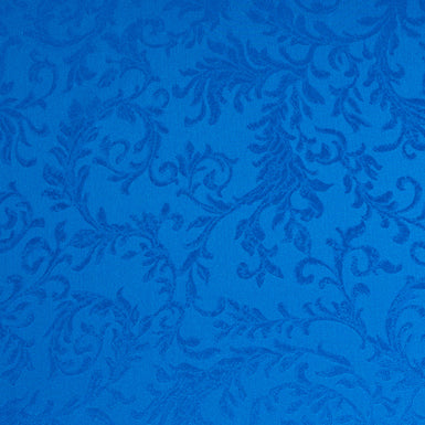 Royal Blue Jacquard Pure Silk