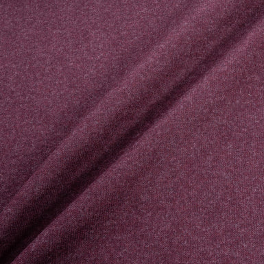 Mauve & Deep Red Double Faced Wool Jersey