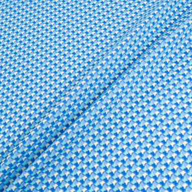 Periwinkle & Yellow Geo Printed Luxury Cotton (A 3m Piece)
