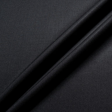 Jet Black Feather Light Pure Cashmere Suiting