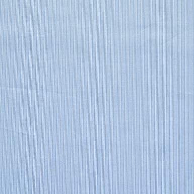 Blue Triple Striped Superfine Shirting Cotton