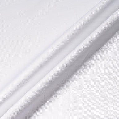 White Herringbone Pure Shirting Cotton